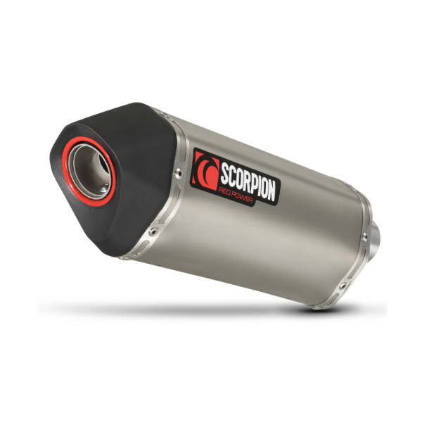 Scorpion Exhaust Suzuki SV650 2004 - 2015 Serket Parallel Slip-on Titanium Sleeve